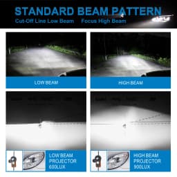 NAOEVO LED 40W Car Lights H4 Hi/Lo Beam 9008 H13 HB5 9007 4800LM 6000K 12V Lamp for auto Headlight Bulbs Fog Lamp