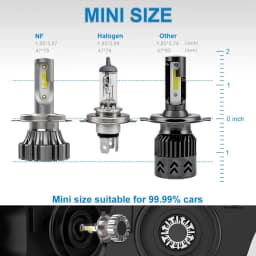 NAOEVO LED 40W Car Lights H4 Hi/Lo Beam 9008 H13 HB5 9007 4800LM 6000K 12V Lamp for auto Headlight Bulbs Fog Lamp