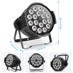 U'King 200W LEDs 4 in 1 Par Light Stage Light DMX Light Color Mixing Rainbow Effect Outdoor Led Lamp DJ Lights Party Light Disco
