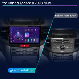 AWESAFE Wireless CarPlay Android Auto Car Radio For Honda Accord 8 2008 2009-2012 GPS Navi SWC FM BT Plug and Play DSP Stereo