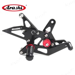 Arashi V2.0 CNC Adjustable Footrest Footpeg For KAWASAKI NINJA ZX6R 2007-2008 ZX-6R ZX 6R 2007 2008 Rearset Foot Rest
