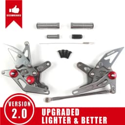 Arashi V2.0 CNC Adjustable Footrest Footpeg For KAWASAKI NINJA ZX6R 2007-2008 ZX-6R ZX 6R 2007 2008 Rearset Foot Rest