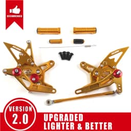Arashi V2.0 CNC Adjustable Footrest Footpeg For KAWASAKI NINJA ZX6R 2007-2008 ZX-6R ZX 6R 2007 2008 Rearset Foot Rest