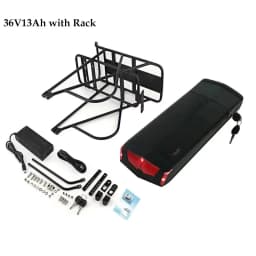 48V 27AH Rear Rack 36V 19.2AH 15Ah 17.5Ah Lithium Powerful Electric Bycicle Batteria Pack for 1500W 1000W 750W 500W 350W