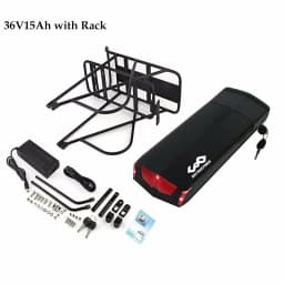 48V 27AH Rear Rack 36V 19.2AH 15Ah 17.5Ah Lithium Powerful Electric Bycicle Batteria Pack for 1500W 1000W 750W 500W 350W