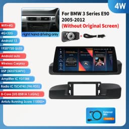 Hizpo 10.25-inch Android Car Radio for BMW 3 Series E90 2005 - 2012 Intelligence System CarPlay RDS DSP GPS Navi QLED Screen
