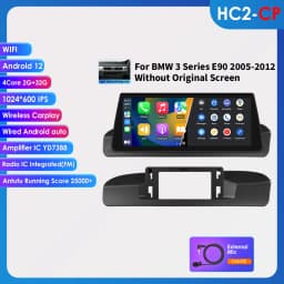 Hizpo 10.25-inch Android Car Radio for BMW 3 Series E90 2005 - 2012 Intelligence System CarPlay RDS DSP GPS Navi QLED Screen