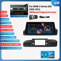 Hizpo 10.25-inch Android Car Radio for BMW 3 Series E90 2005 - 2012 Intelligence System CarPlay RDS DSP GPS Navi QLED Screen