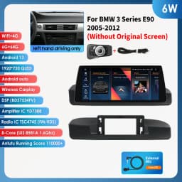 Hizpo 10.25-inch Android Car Radio for BMW 3 Series E90 2005 - 2012 Intelligence System CarPlay RDS DSP GPS Navi QLED Screen