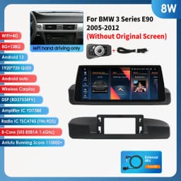 Hizpo 10.25-inch Android Car Radio for BMW 3 Series E90 2005 - 2012 Intelligence System CarPlay RDS DSP GPS Navi QLED Screen