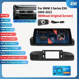Hizpo 10.25-inch Android Car Radio for BMW 3 Series E90 2005 - 2012 Intelligence System CarPlay RDS DSP GPS Navi QLED Screen