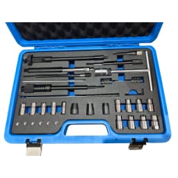 35 PCS Diesel Injektoren Dichtsitz Fräser Injektorsitz Schacht Reiniger Werkzeug TOOLS