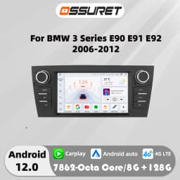 7"Android Auto Car Multimedia Video player for BMW 3 Series E90 E91 E92 318i 320i 325i Autoradio GPS Stereo navi AI Carplay RDS