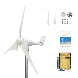600W 12V 24V Wind Turbine Generator 3 5 Blades Residential AC Hawt Wind Mill with Free MPPT Controller Charging Indicator LED