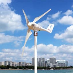 600W 12V 24V Wind Turbine Generator 3 5 Blades Residential AC Hawt Wind Mill with Free MPPT Controller Charging Indicator LED