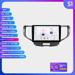 9“7862 Android 12 Autoradio for Honda Accord 8 Acura TSX 2008-2012 Multimedia player GPS navi Stereo 2din Head Unit 4G Carplay