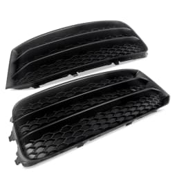 2x Front Bumper Honeycomb Fog Light Cover Grill Grille Fits Audi A1 8X 2015-2018