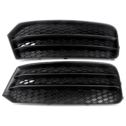 2x Front Bumper Honeycomb Fog Light Cover Grill Grille Fits Audi A1 8X 2015-2018