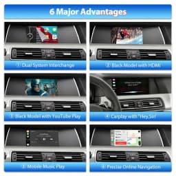 Wireless CarPlay For BMW Series 5 7 F10 F11 F07 GT F01 F02 F03 F04 CIC CCC NBT EVO Android Mirror Link AirPlay CarPlay Function