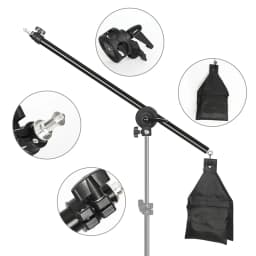 SH Photographic Equipment Photo Studio Light Kit Boom Arm Stand Tripod with 200CM Light Stand Tripod Cross Arm With Sandbag
