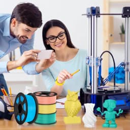 SUNLU PLA Meta Filament 2KG 8 Rolls 0.25kg/Roll 100% Filament Lines Up Neatly 3D Filament PLA Meta 3D Printing For Fast Printing
