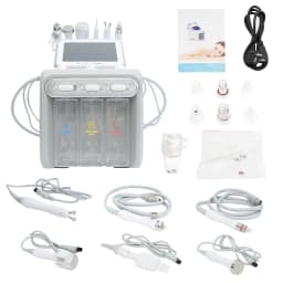 6 in 1 Hydrogen Dermabrasion Facial Beauty Machine Aqua Peeling Deep Cleansing Lifting Water Microdermabrasion Device Skin Care