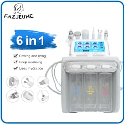 6 in 1 Hydrogen Dermabrasion Facial Beauty Machine Aqua Peeling Deep Cleansing Lifting Water Microdermabrasion Device Skin Care