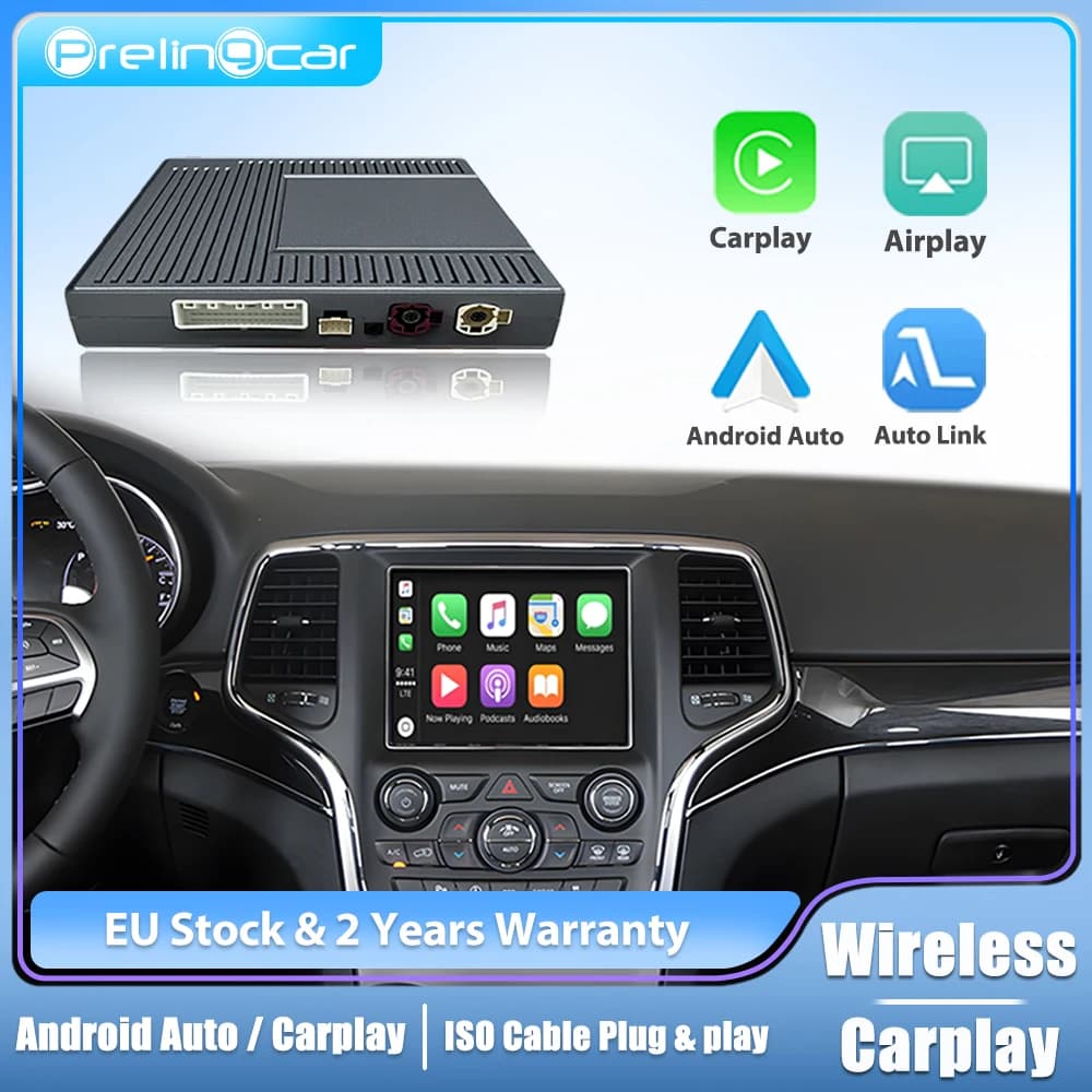 Wireless CarPlay For Jeep Grand Cheokee renegade Compass 2014-17 17-19 years AirPlay Android Mirror Link CarPlay Function