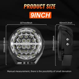 CO LIGHT Round LED Offroad Lights 9 Inch Driving Lights LED Light Bar 90000LM Spot Flood Combo DRL for Trucks Car SUV 12V 24V