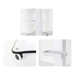 Bymaocar Beauty Rolling Cart Salon Trolley Stand Beauty Instrument Tray with Wheel Esthetician Supplies Tool Storage Cart