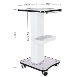 Bymaocar Beauty Rolling Cart Salon Trolley Stand Beauty Instrument Tray with Wheel Esthetician Supplies Tool Storage Cart