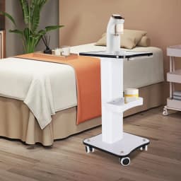 Bymaocar Beauty Rolling Cart Salon Trolley Stand Beauty Instrument Tray with Wheel Esthetician Supplies Tool Storage Cart