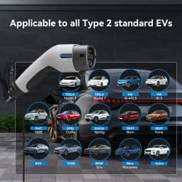 Khons EV Portable Charger Type2 7kw Electric Car Charger Charging Case 32A Single Phase Electric Car Charger Cable