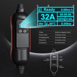 Khons EV Portable Charger Type2 7kw Electric Car Charger Charging Case 32A Single Phase Electric Car Charger Cable