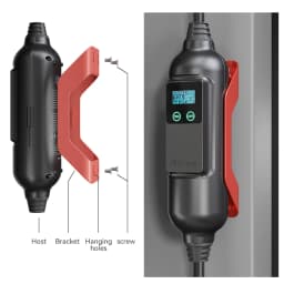 Khons EV Portable Charger Type2 7kw Electric Car Charger Charging Case 32A Single Phase Electric Car Charger Cable