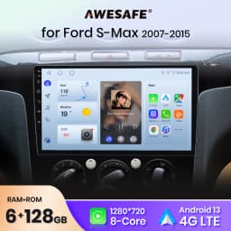 AWESAFE PX9 Plus Car Radio For S max S-Max 2007-2015 wireless CarPlay Android Auto No 2 din 2din DVD