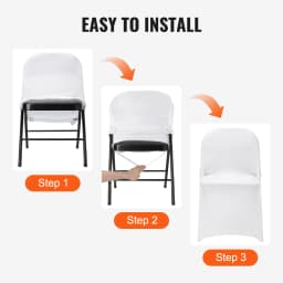 SucceBuy 12 30Pcs Wedding Chair Covers Spandex Stretch Slipcover for Restaurant Banquet Dining Party Universal Chair Cover