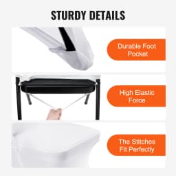 SucceBuy 12 30Pcs Wedding Chair Covers Spandex Stretch Slipcover for Restaurant Banquet Dining Party Universal Chair Cover