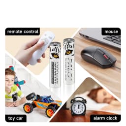 PALO High Capacity 1.5V AAA Rechargeable Battery 1300mWh AAA 1.5V Li-ion Battery LR3 Batteries for Remote Control Wireless Mouse