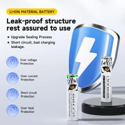 PALO High Capacity 1.5V AAA Rechargeable Battery 1300mWh AAA 1.5V Li-ion Battery LR3 Batteries for Remote Control Wireless Mouse