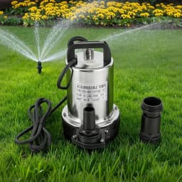 DC12V Electric Water Pump, 160W High Power Submersible Pump, 8m Max Lift 50L/min Flow, Low Noise Electric Pump for Farm Garden Well Irrigation