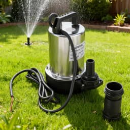 DC12V Electric Water Pump, 160W High Power Submersible Pump, 8m Max Lift 50L/min Flow, Low Noise Electric Pump for Farm Garden Well Irrigation