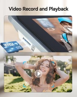 TMEZON 2-Wire WiFi Video Doorphone Doorbell Intercom 7 Inch 1080P Touchscreen Monitor APP/Swipe/Card 4in1 Unlock Tuya App MZ-M730+MZ-E20