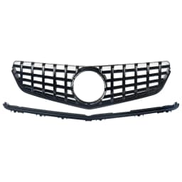 For Mercedes W207 C207 Grille 2009-2013 Benz E Class E350 E550 C207 Coupe GT-R Grille Tuning Front Bumper Grill Grid CAR