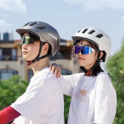WEST BIKING Couple Bicycle Reflective Helmet Electric Scooter MTB Cruisers Bike Motorcycle Men Women CE Certified Cycling Helmet