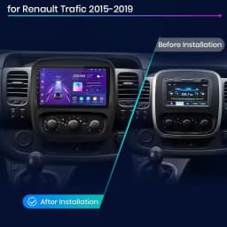 Junsun Wireless CarPlay Android Auto Car Radio for Renault Trafic 3 2014 2015 2016 -2021 RDS GPS 4G WIFI Multimedia autoradio