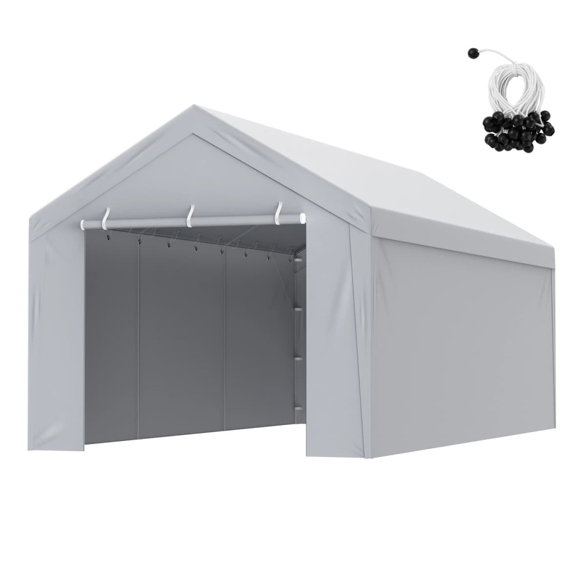 SucceBuy Carport Replacement Canopy Cover Garage Top Tent Shelter Tarp Heavy-Duty Waterproof & UV Protected (Frame Not Include)