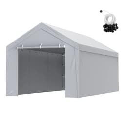 SucceBuy Carport Replacement Canopy Cover Garage Top Tent Shelter Tarp Heavy-Duty Waterproof & UV Protected (Frame Not Include)