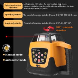 Automatic Self Levelling Machine 635nm Red Laser Line Opeartion Modes Rotating Direction Speed Angle Adjustable Laser Level 500m