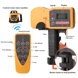 Automatic Self Levelling Machine 635nm Red Laser Line Opeartion Modes Rotating Direction Speed Angle Adjustable Laser Level 500m